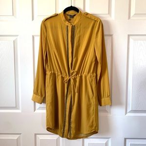 Armani Exchange mustard womens tunic dress small